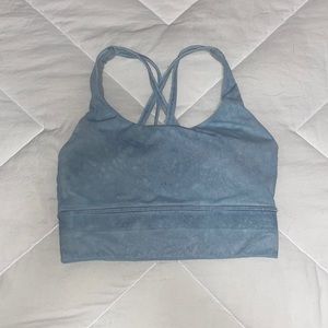 lululemon sports bra light blue